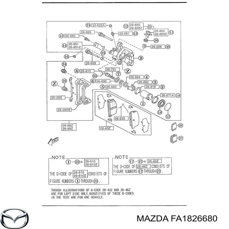  FA1826680 Mazda