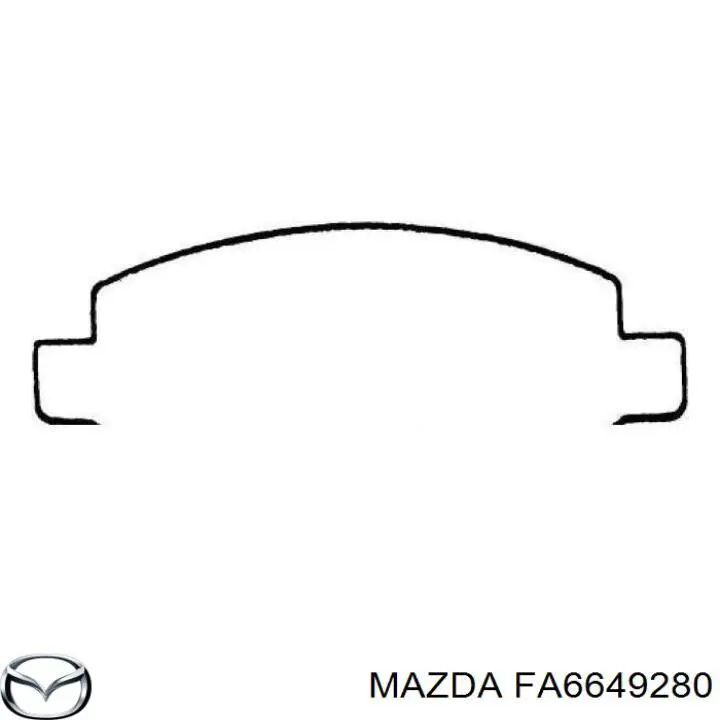 FA6649280 Mazda колодки гальмівні передні, дискові