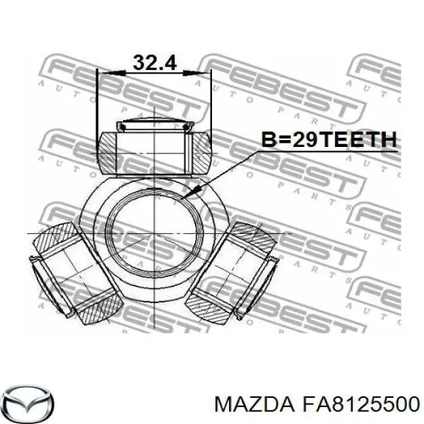 Піввісь передня, права Mazda FA8125500 ціна, від 374.20 USD