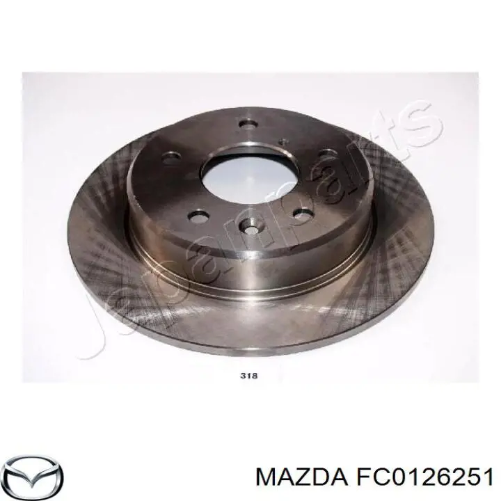 Купити FC0126251 Mazda Диск заднього гальма