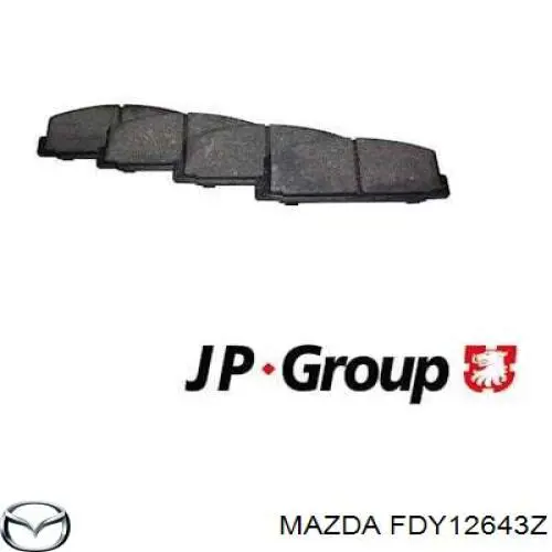 Задні гальмівні колодки Mazda FDY12643Z ціна, від 15.19 USD