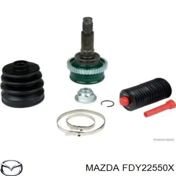 FDY22550X Mazda піввісь (привід передня, права)