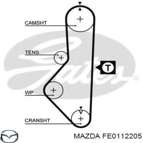 Ремінь ГРМ FE0112205 Mazda