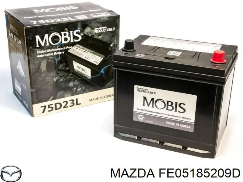 FE05185209D Mazda акумуляторна батарея, акб
