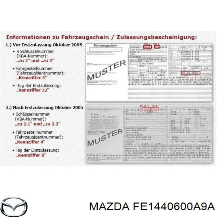 Глушник, задня частина FE1440600A9S Mazda