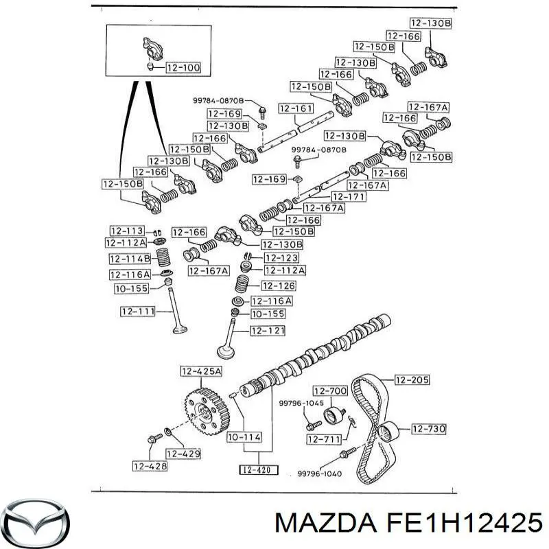Шестерня розподільчого вала Mazda FE1H12425 ціна, від 24.07 USD
