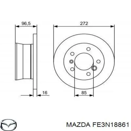 Лямбда датчик кисню Mazda FE3N18861 ціна, від 51.50 USD
