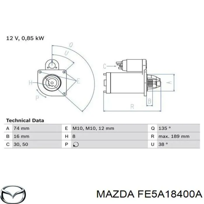  FE5A18400A Mazda