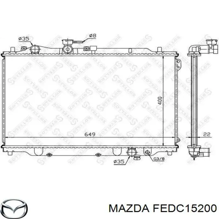 FEDC15200 Mazda радіатор охолодження двигуна