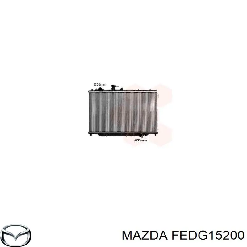 FEDG15200 Mazda радіатор охолодження двигуна