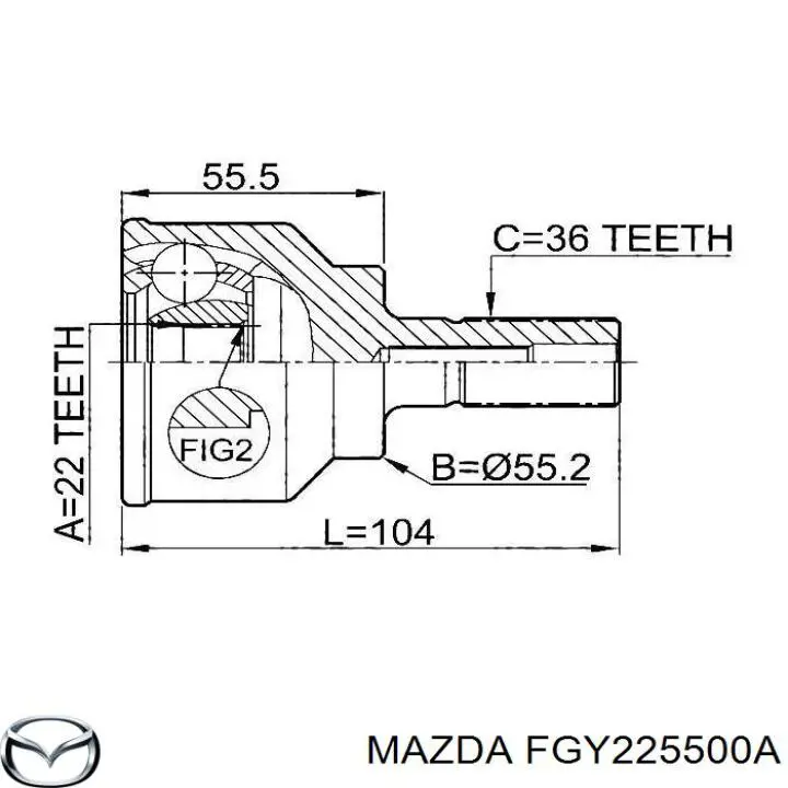 Купити TPS000227 TPS Піввісь права