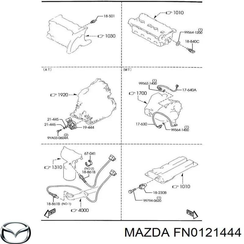Купити FN0121444 Mazda 