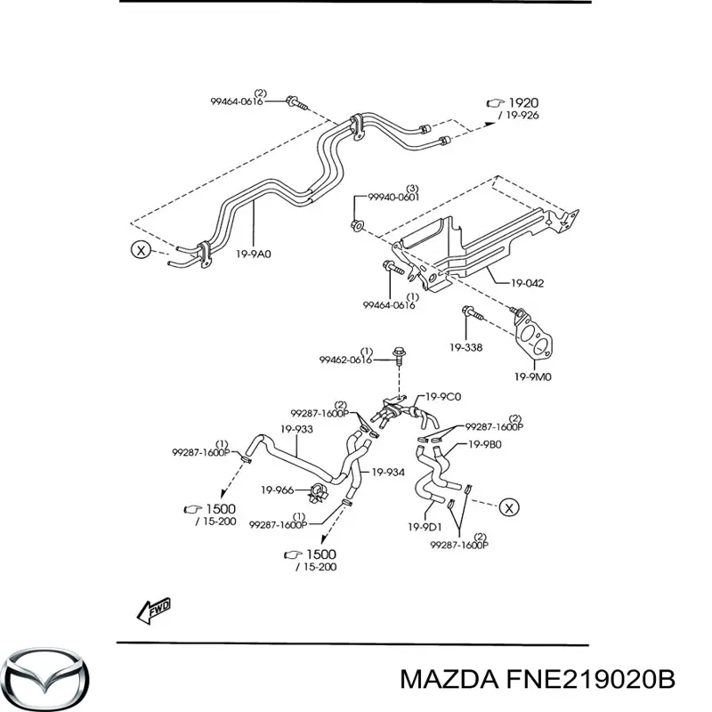 Маховик двигуна Mazda FNE219020B ціна, від 84.46 USD