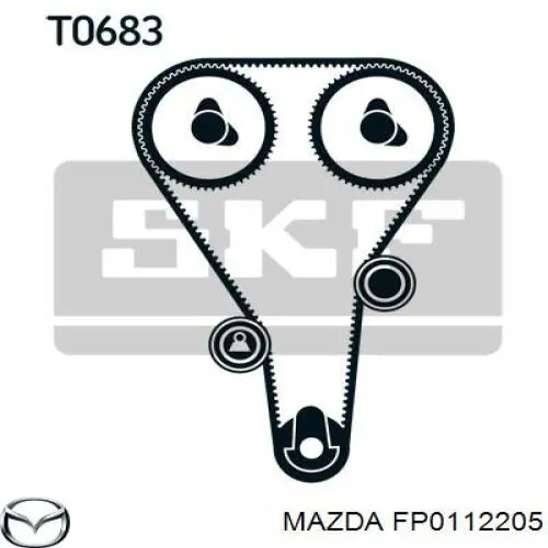 Купити FP0112205 Mazda Ремінь газорозподільного механізму