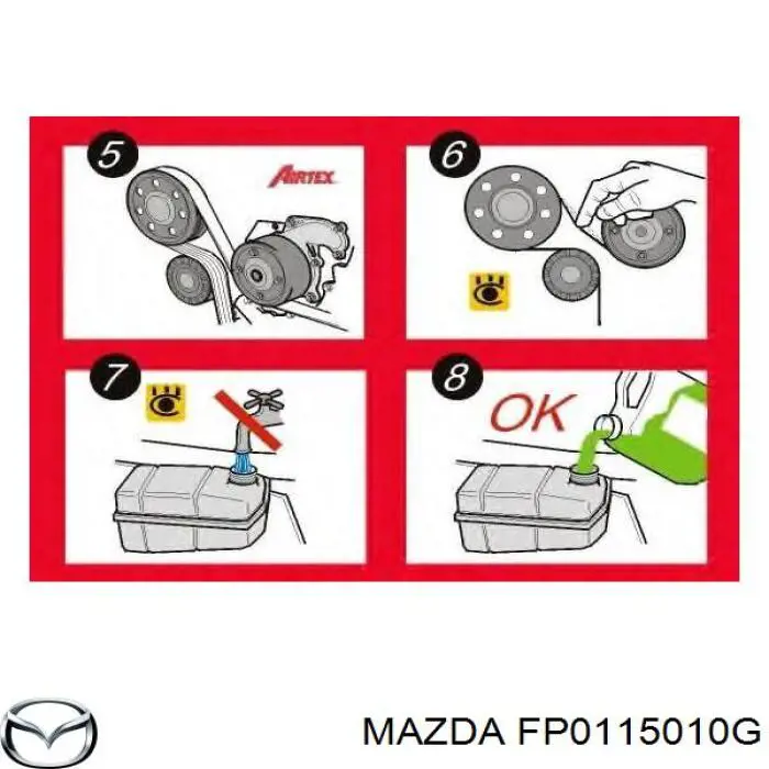Купити FP0115010G Mazda Насос охолоджуючої рідини