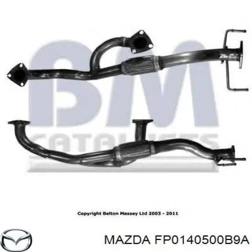 Купити FP0140500B9A Mazda Глушник, передня частина