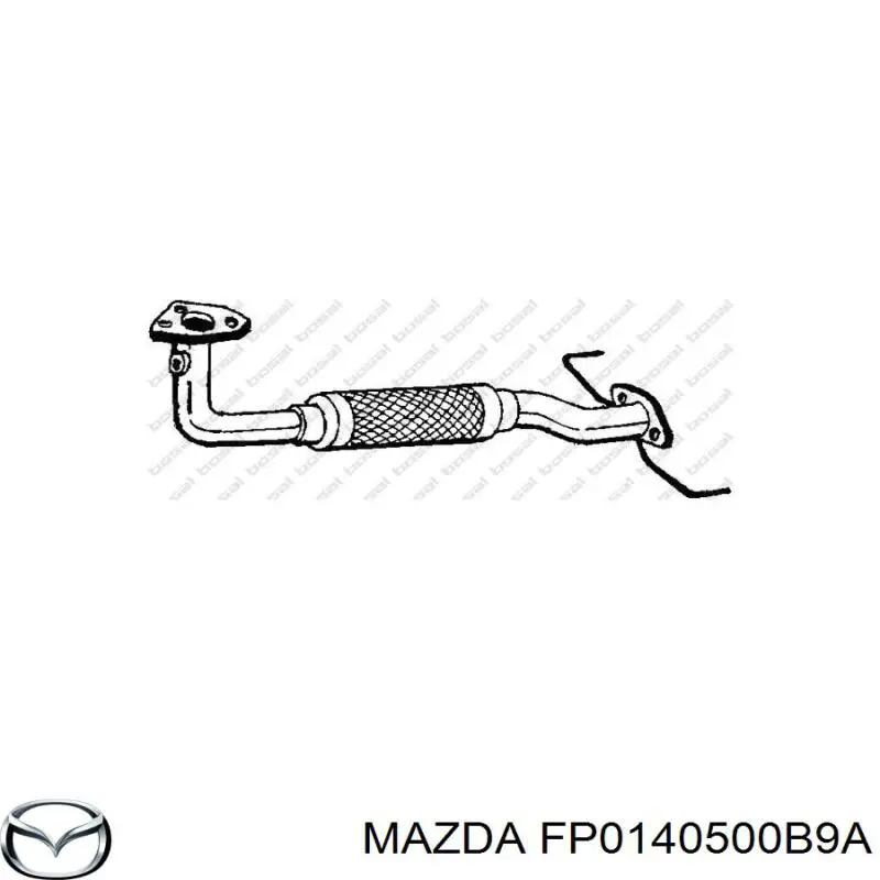FP0140500B9A Mazda Глушник передній