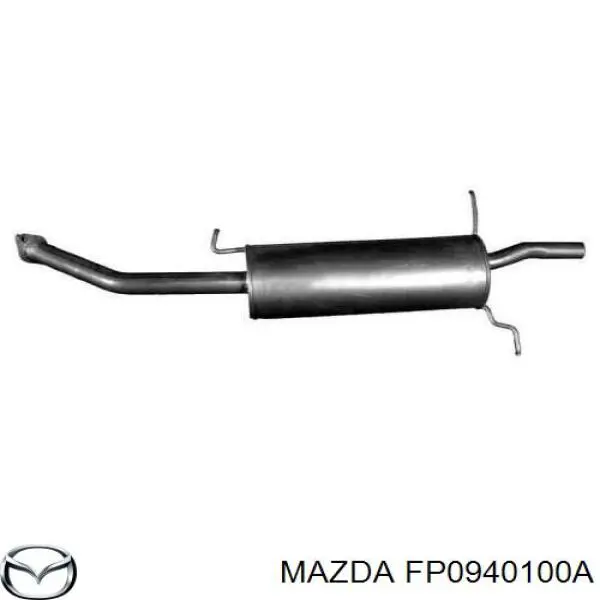 Глушник, задня частина FP0940100 Mazda