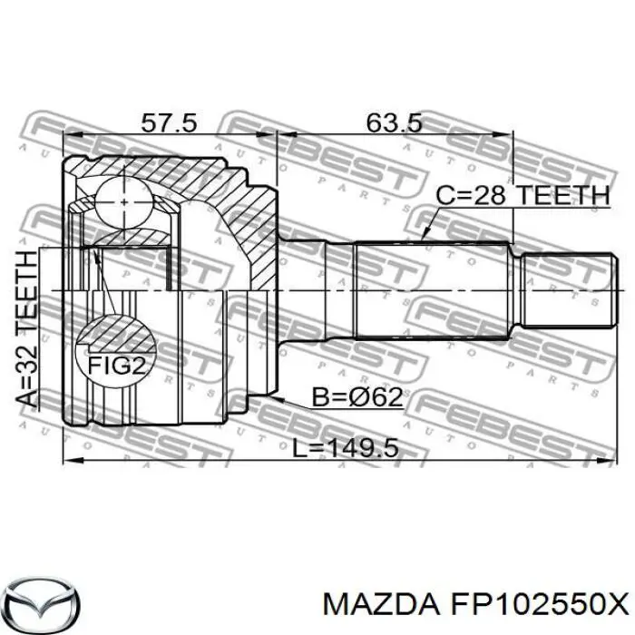  FP102550X Mazda