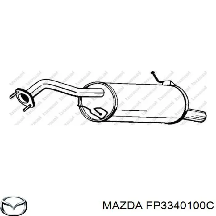 Глушник, задня частина Mazda 323 F 6 (BJ) (Мазда 323)