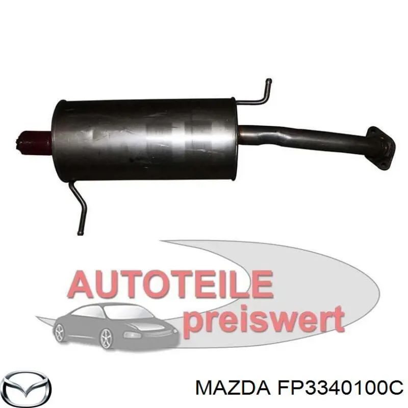 Вихлопна труба Mazda FP3340100C ціна, від 17.55 USD