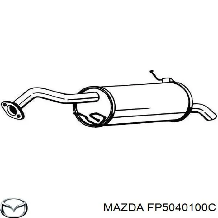FP5040100C Mazda Глушилка задня
