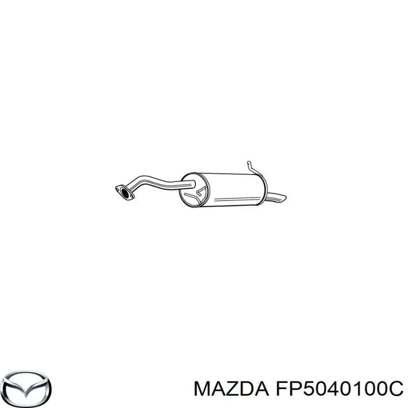 Вихлопна труба Mazda FP5040100C ціна, від 82.47 USD