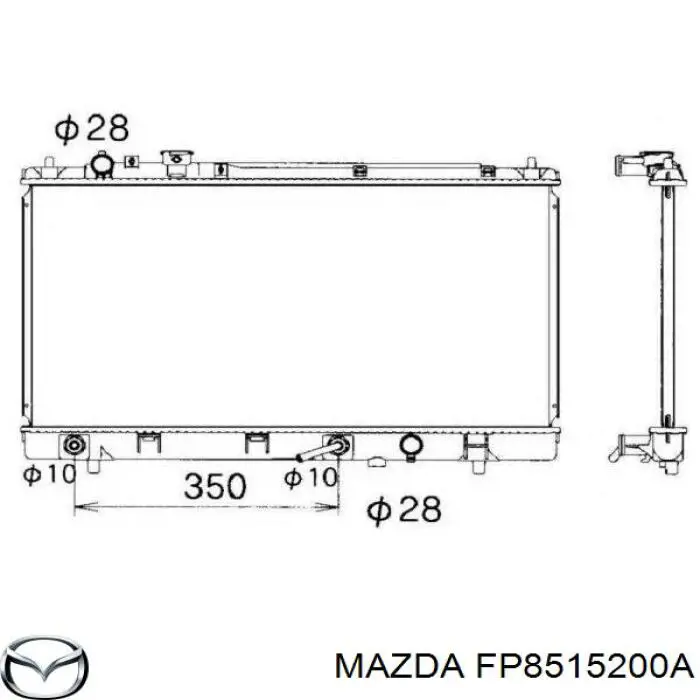 Радіатор основний Mazda FP8615200 ціна, від 67.77 USD