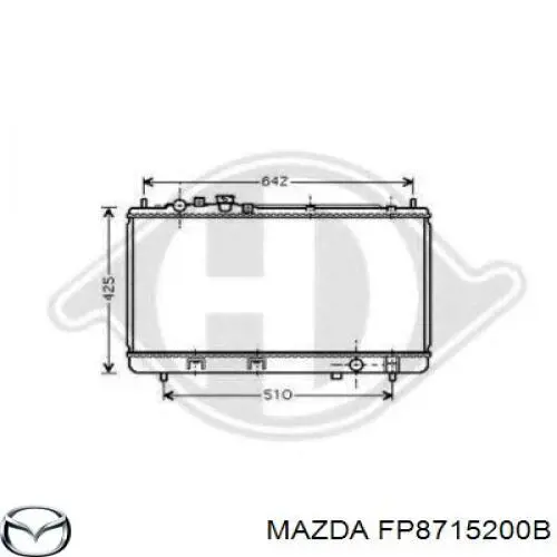 Радіатор основний Mazda FP8715200A ціна, від 80.43 USD