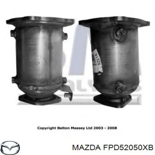 Конвертор-каталізатор (каталітичний нейтралізатор) Mazda FPD52050XB ціна, від 211.19 USD