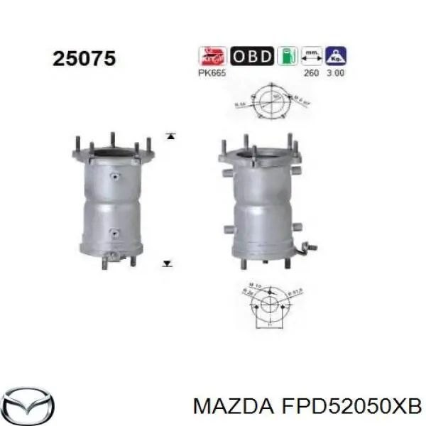 Купити Каталізатор Mazda Premacy  CP