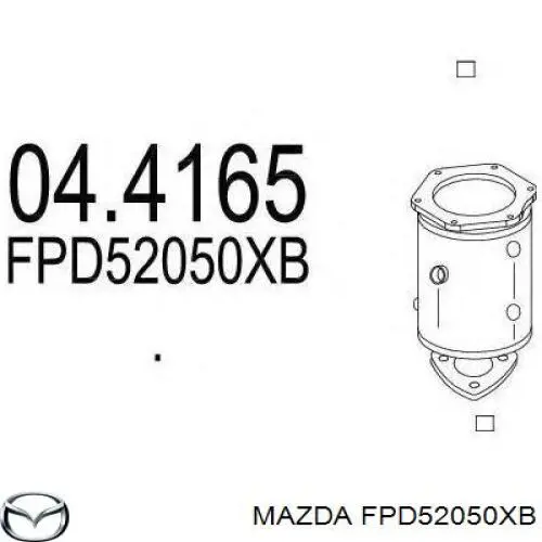Купити FPD52050XB Mazda Перетворювач відпрацьованих газів