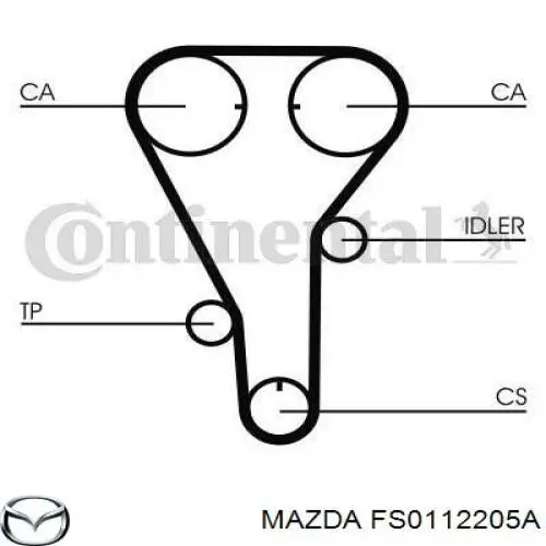 FS0112205A Mazda Ремінь двигуна