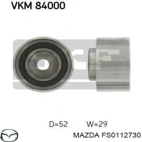 Ролик паразитний ГРМ FS0112730 Mazda