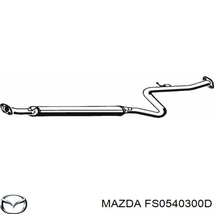 Глушник Mazda FS0540300D ціна, від 50.44 USD