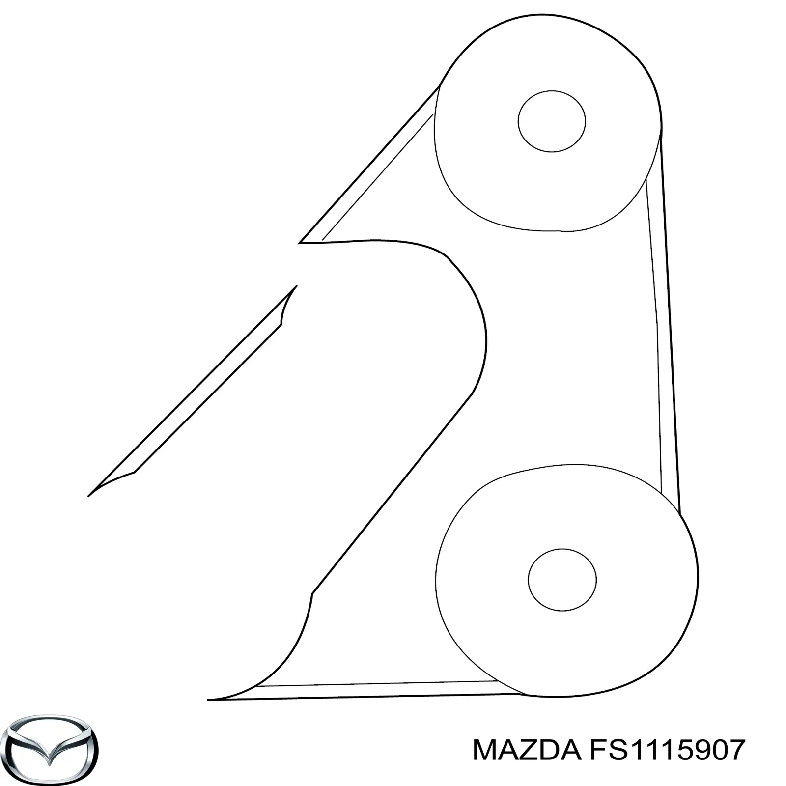 FS1115907 Mazda Поліклиновий ремінь