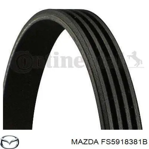 Клиновий ремінь Mazda FS5918381B ціна, від 6.16 USD