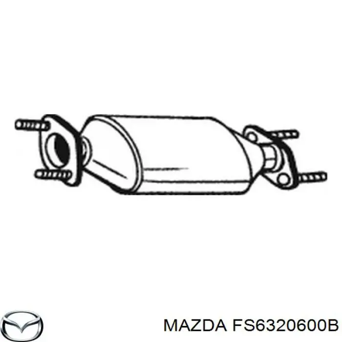 Купити FS6320600B Mazda Перетворювач відпрацьованих газів