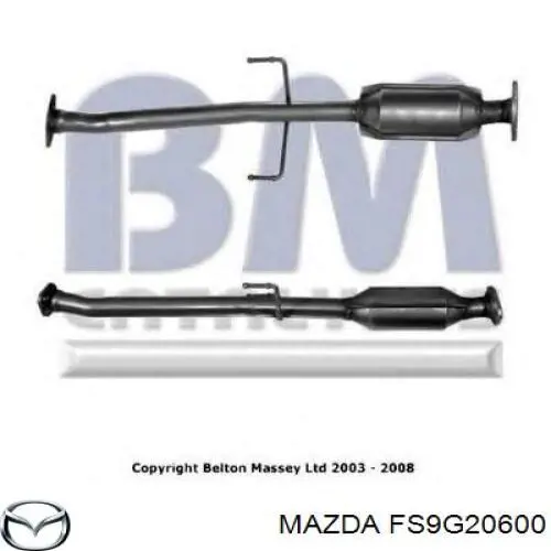 Купити FPF920600 Mazda Перетворювач відпрацьованих газів