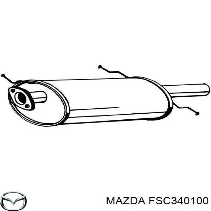 Вихлоп Mazda FSC340100 ціна, від 60.30 USD