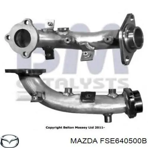 BM50186 BM Catalysts Труба приймальна (штани) глушника, передня