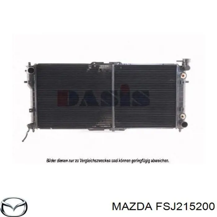 FSJ215200 Mazda радіатор охолодження двигуна