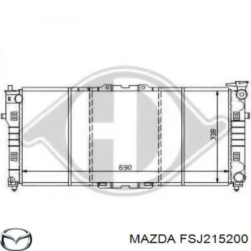 FSJ215200 Mazda Радіатор охолодження двигуна