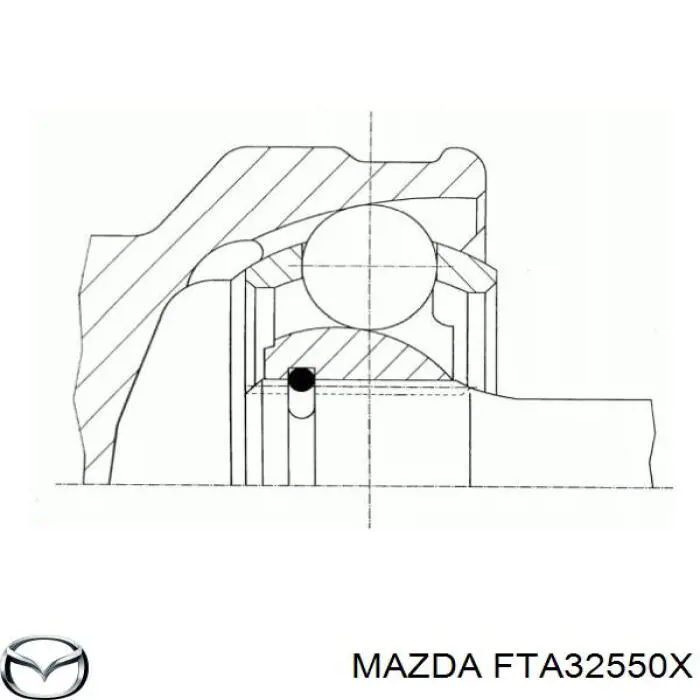 ШРУС зовнішній передній FTA32550X Mazda