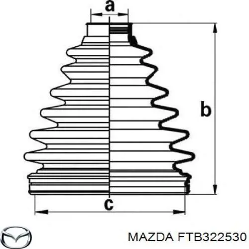 Купити MF2853 Masuma Пильник шарніра приводу