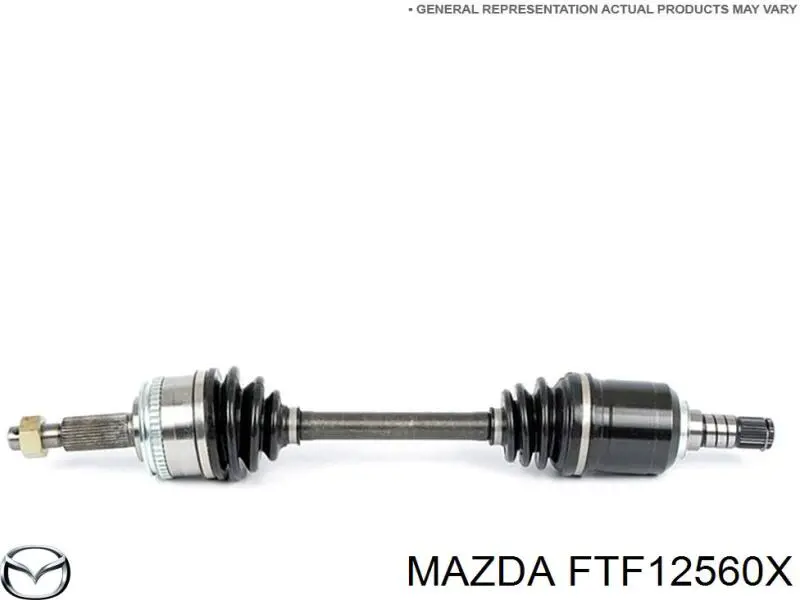 Піввісь (привід) передня, ліва FTF12560X Mazda