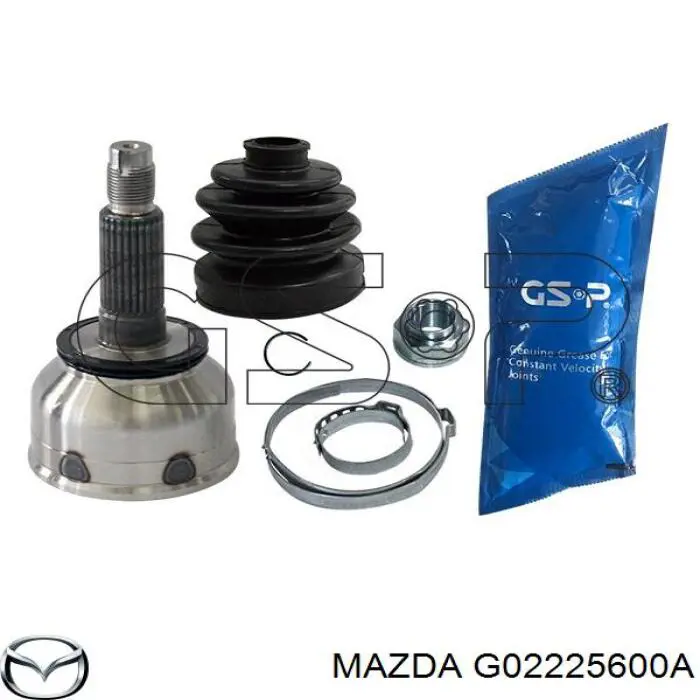 Піввісь (привід) передня, ліва G02225600A Mazda