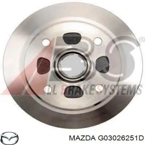 Купити G03026251D Mazda Барабан гальмівний задній