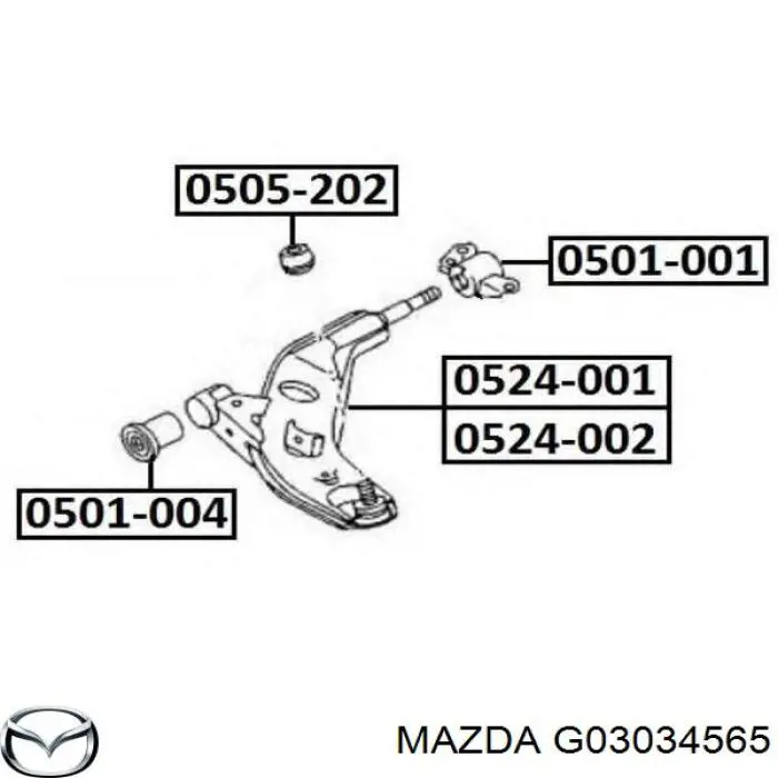 Пильник опори кульової нижній Mazda G03034565 ціна, від 4.33 USD