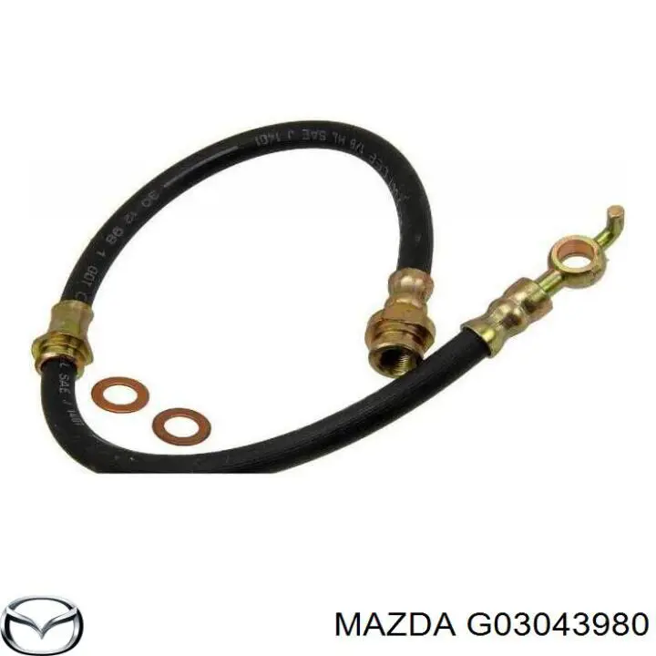 Шланг гальмівний передній Mazda G03043980 ціна, від 9.48 USD